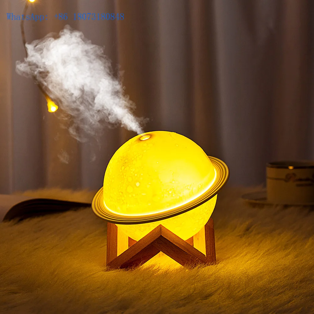 Personal Ultrasonic Aroma Diffuser USB 7 Color Smart humidifiers 3D Planet Essential Oil Air Humidifier