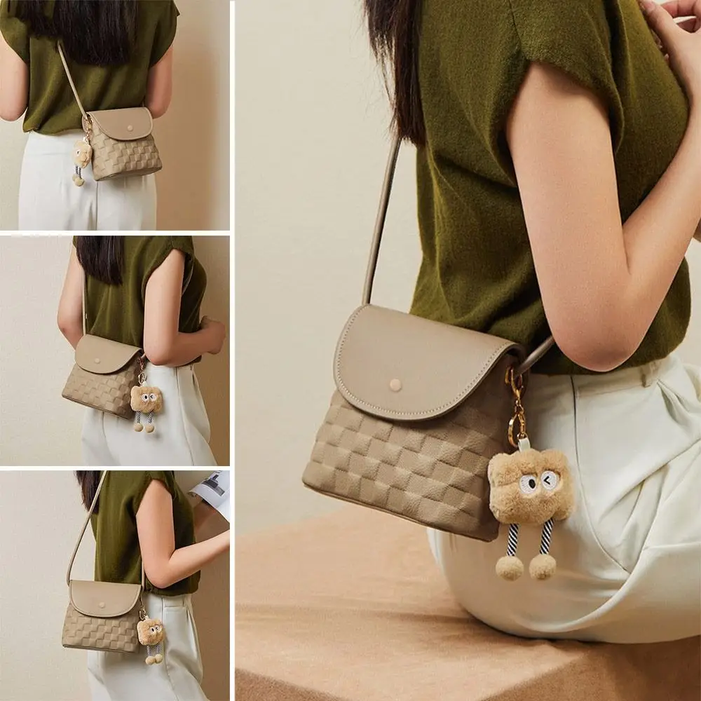 

Fashion with Pendant Shoulder Bags Vintage Simple Handbags Casual Multifunction Messenger Bag Women Men