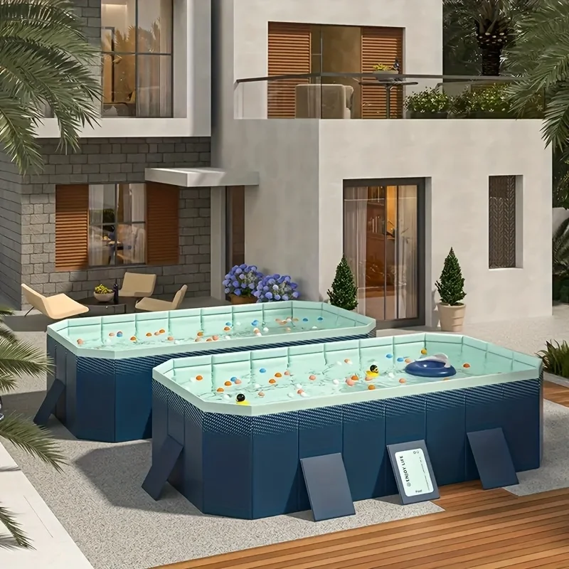 1PCS/2PCS Inflatable Family Pool, Outdoor Large Capacity Durable PVC Material Easy To Install, A Variety of Sizes Available