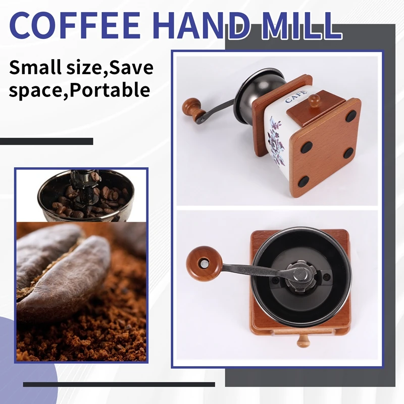 Manual Coffee Grinder New Ceramic Hand Grinder Small Coffee Powder Grinder Household Grinder Ceramic Grinding Core-A50M view 2