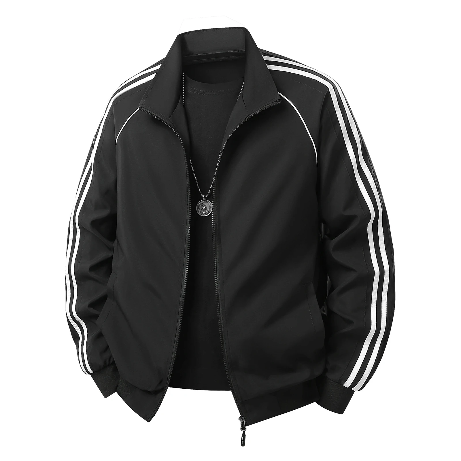 

Мужская повседневная бейсбольная куртка с воротником-стойкой и цветными блоками, повседневная осенняя верхняя одежда, ветрозащитная модная универсальная бейсбольная куртка