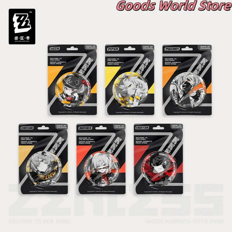En stock Pulchra Luciana Piper Burnice César encendedor insignia reflectante ZZZ Zenless Zone Zero Cosplay disfraz juego regalo de Halloween