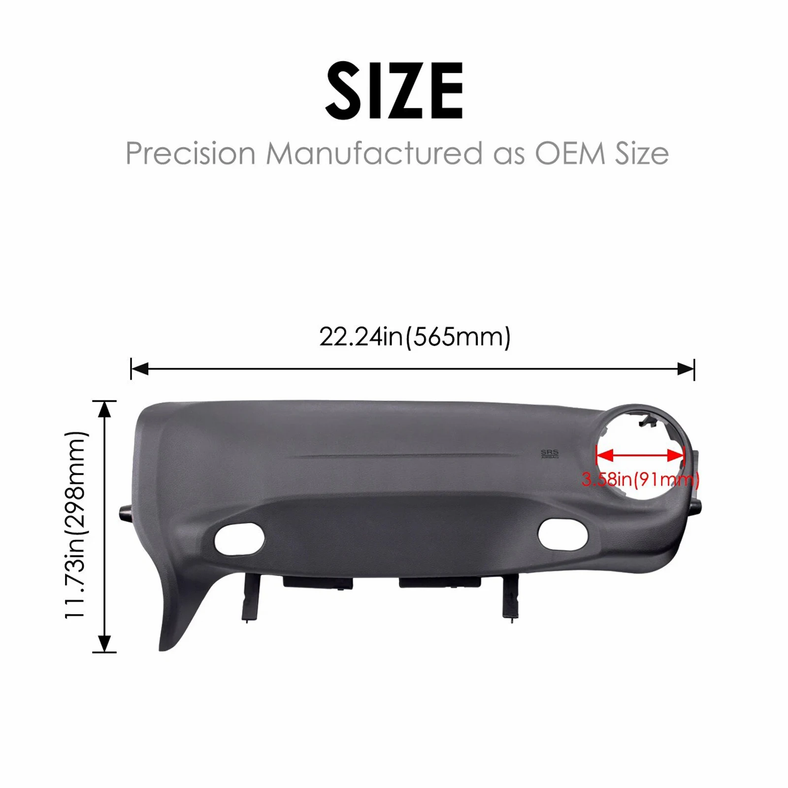 Passenger Dashboard Cover Trim Panel 5QZ89DX9AB for Jeep Wrangler JK 2015 2016 2017 2018