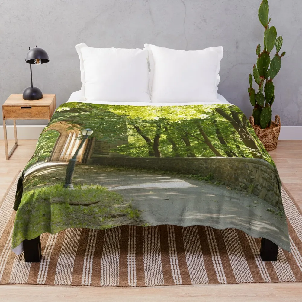 

Walk in the Park Throw Blanket Bed Fashionable warm for winter decorative Blankets