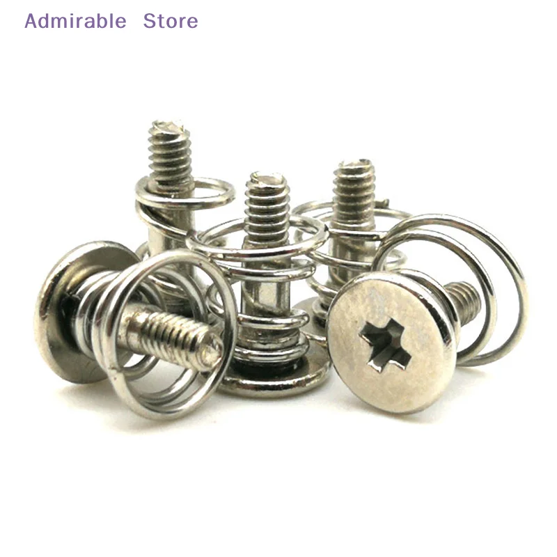 w10pcs Nickel Plated GPU Graphics Card Plate Heatsink Screws Spring Screws Parts