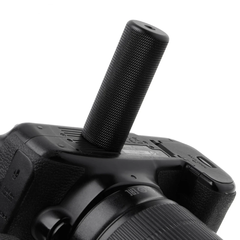 E9LB 1/4'' Bastone stabilizzatore con impugnatura in metallo per videocamera con luce a LED