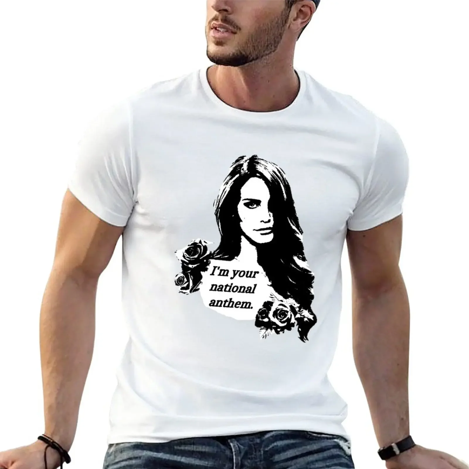 

New National Anthem - Lana Del Rey design T-Shirt Short sleeve sublime t shirt quick drying shirt mens vintage t shirts