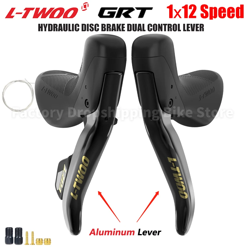 LTWOO GRT 1x12 Speed Hydraulic Disc Brake Gravel Road Bike Groupset 12S Alloy Carbon Shifter Levers Rear Derailleur Bicycle Kit