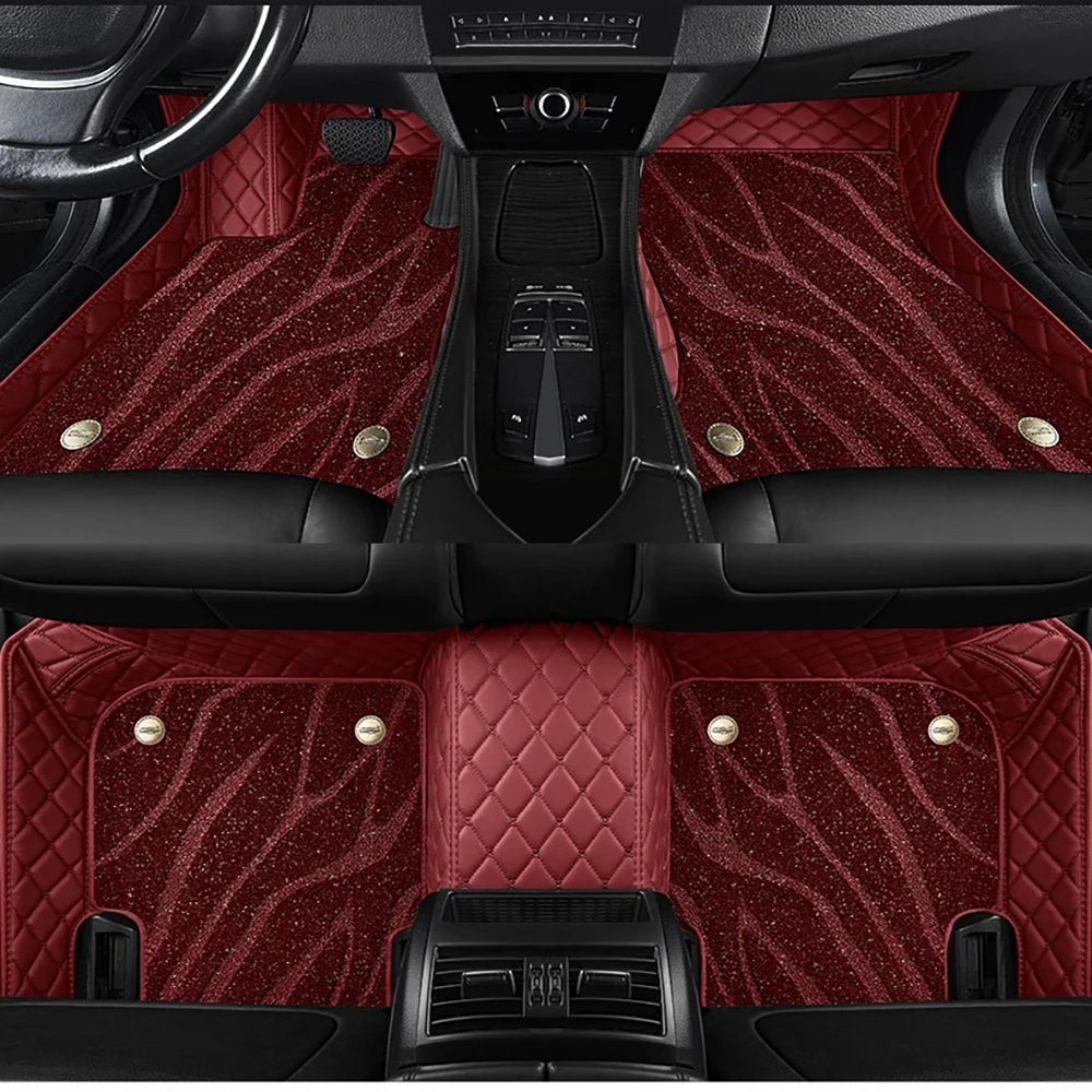 طبقة مزدوجة 5D الحصير سيارة مخصصة لتويوتا 2024 جديد كامري الهجين السيارات السجاد بطانات القدم اكسسوارات السيارات voiture #4