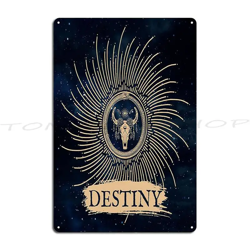 Trollhunters Destiny Panneau en métal, Décoration murale de cinéma, Décoration murale pour bar et cave, Affiche en étain