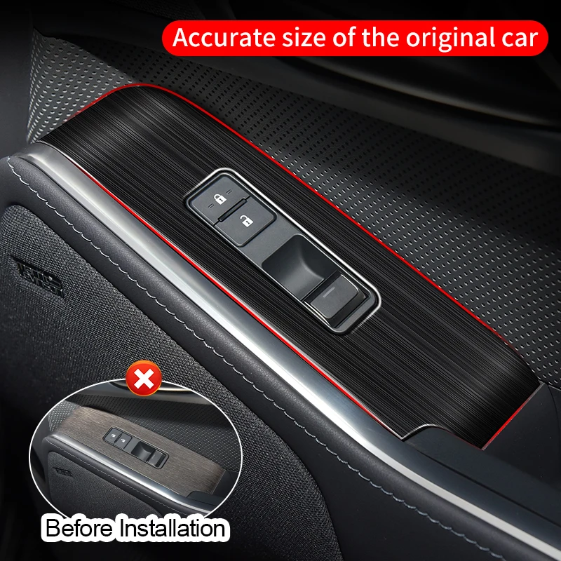 For Lexus GX550 550h Glass Lifting Panel Interior Upgraded Car Window Control Panel Decoration Modification 2024-2025 550 Tuning - Image 3