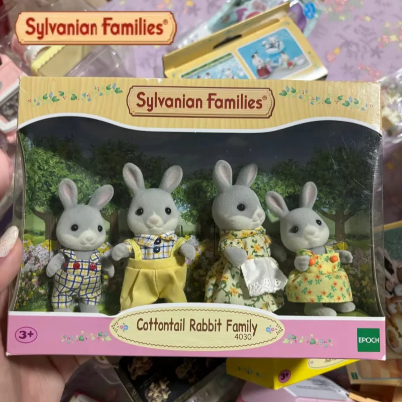 sylvanian-families-genuine-pretend-play-cottontail-rabbit-family-adorably-realistic-flocked-toy-doll-figurine-girl-birthday-gift