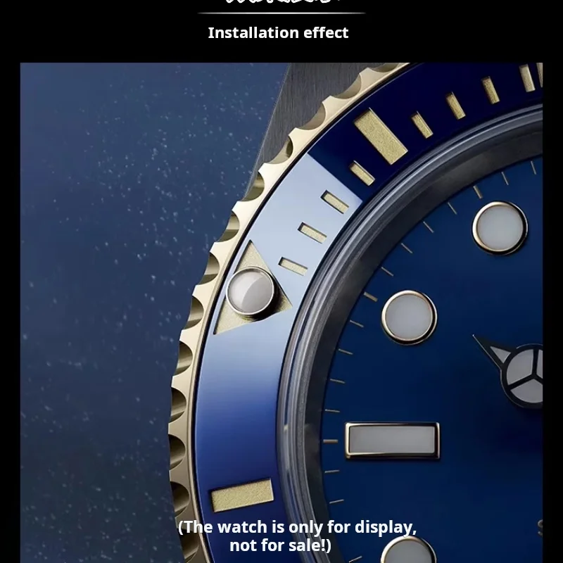 السيراميك إدراج الحافة 12 الساعة ساعة اكسسوارات ل رولكس شبح الملك الأزرق الأخضر المياه شبح الغواصة مضيئة حبة النبات
