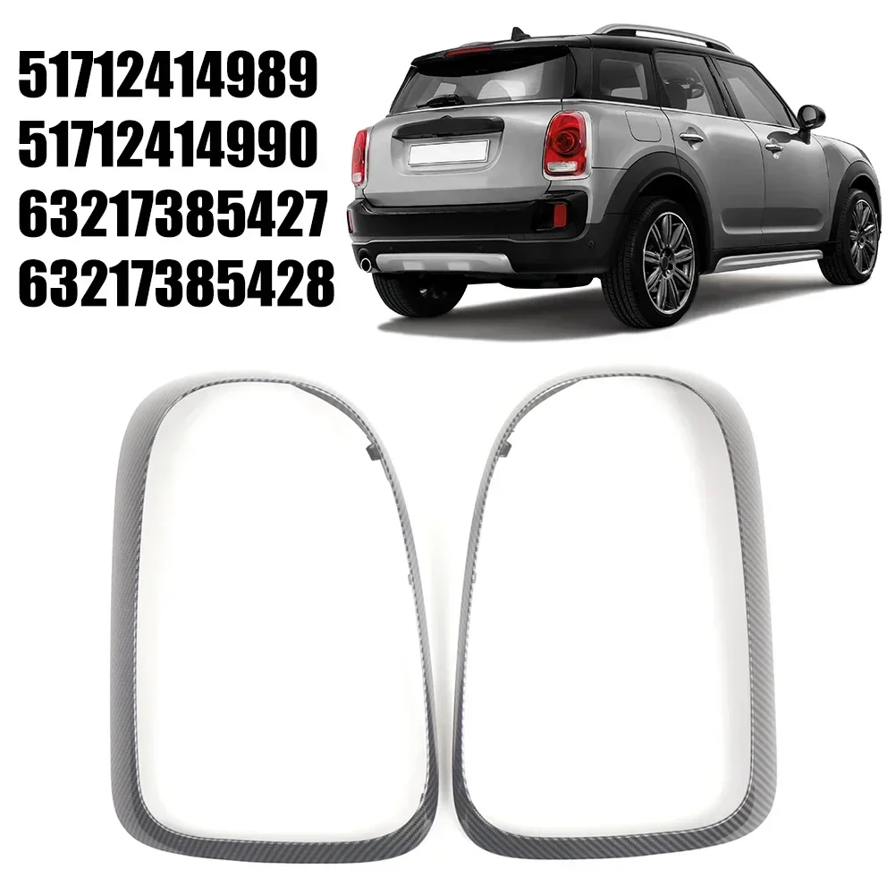 

ABS углеродное волокно, задний фонарь, накладка на лампу для Mini Cooper Countryman F60, рамка заднего фонаря автомобиля 51712414989 51712414990