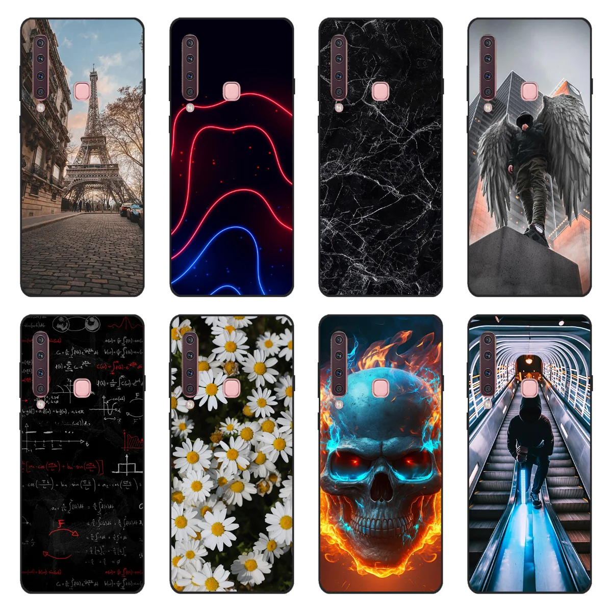 Capa de silicone macia TPU nova para Samsung Galaxy A9 2018 A920F A920 SM-A920F preta, capa protetora traseira, capa protetora de bumper, capa protetora.
