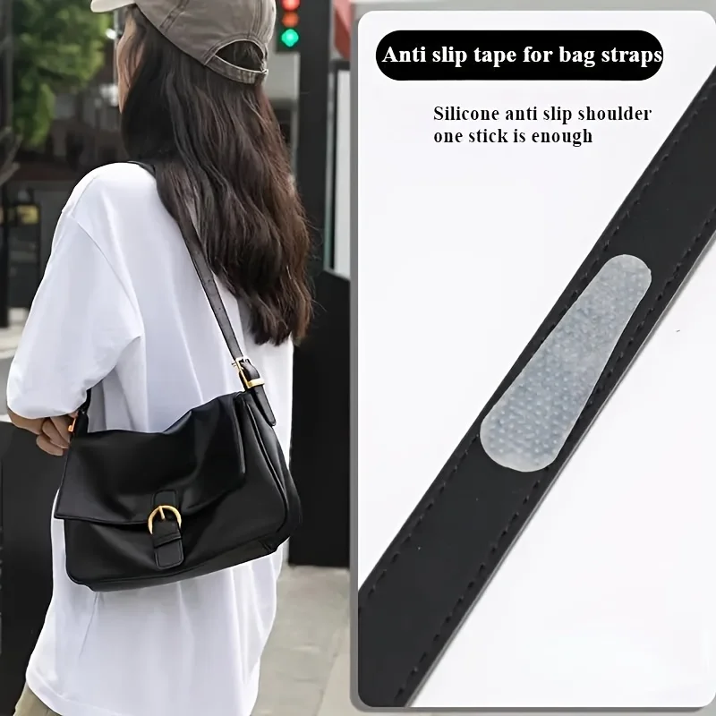 Shoulder Bag Strap Non-slip Patch Backpack Transparent Invisible Silicone Sticker Dot Bead Pattern Bag Belt Anti Slip Paster