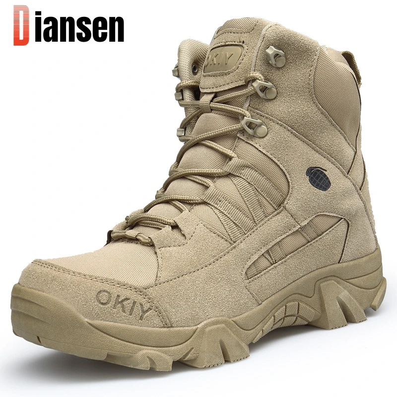 Fishing Combat Boot For Men Women Climbing Training Lightweight Waterproof Tactical Boots Outdoor Hiking Breathable Army Shoes