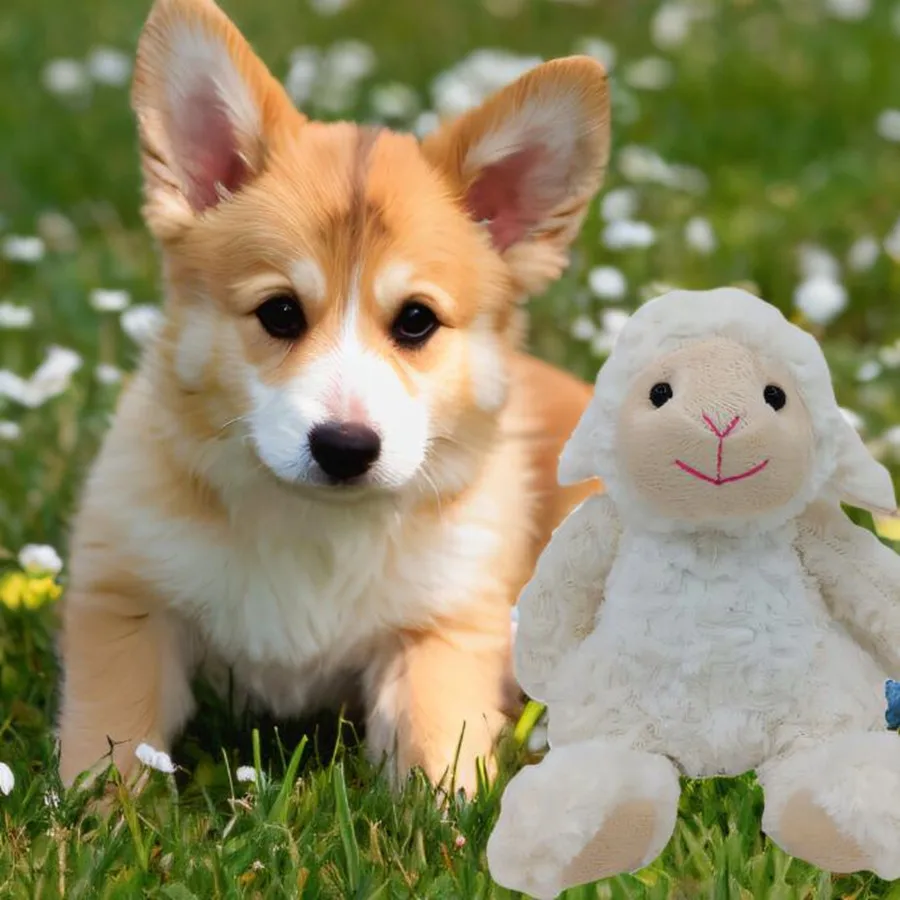 Lovely plush lamb toys for pet plush animal sheep toys for dogs playing for S M L dogs