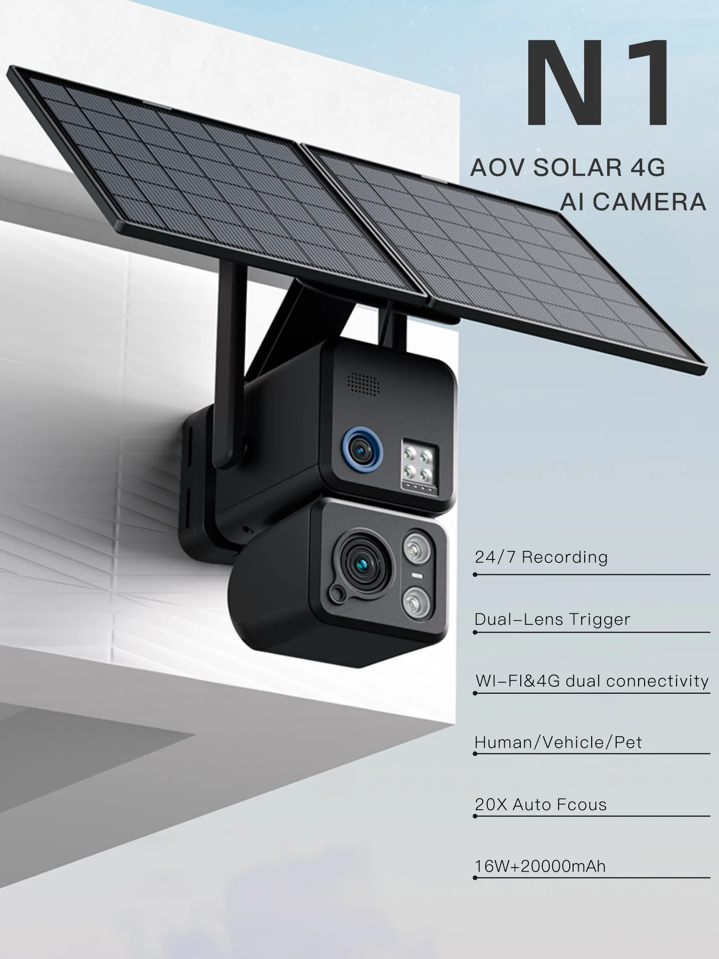 

Уличная PTZ-камера Tahlitech AOV 10X 8 МП с 4G SIM, Wi-Fi, солнечной панелью, двумя объективами, для домашней безопасности, видеонаблюдения, со встроенным аккумулятором