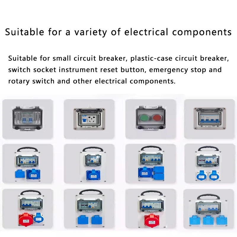 Copertura protettiva trasparente in plastica impermeabile per esterni per copertura antipioggia per interruttore automatico scatola interruttori trans