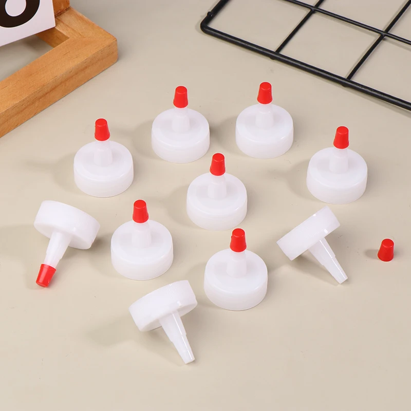 

20/50pcs 28mm Bottle Cap Tip Conversion Head Plastic Red Bottle Sealing Cap Universal Leak Proof Squeeze Bottles Replacement Cap