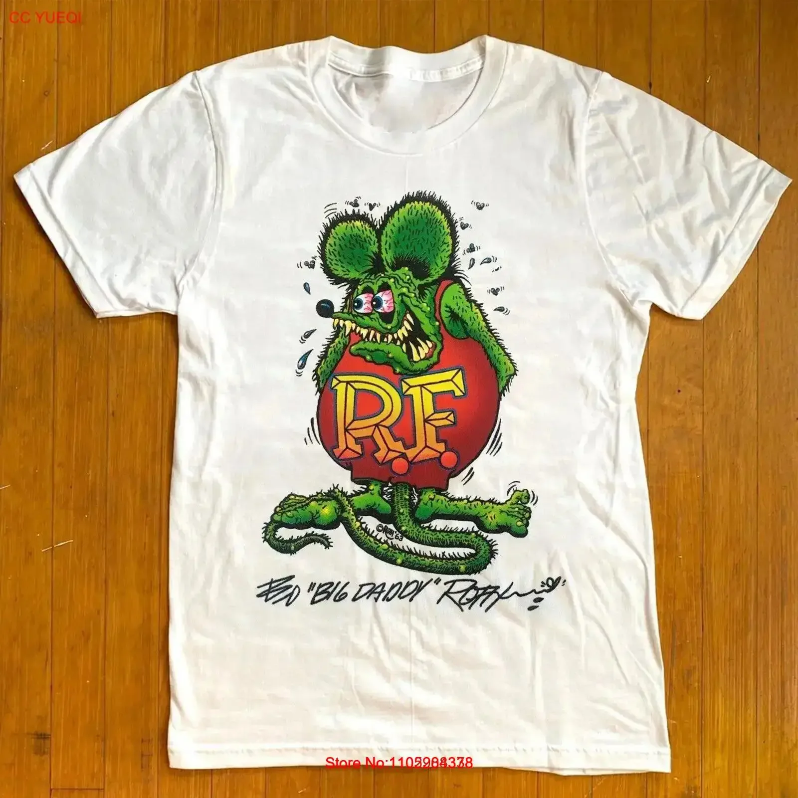 جديد إد روث رات فينك لمحبي S 5XL تي شيرت 7D1023 خمر غسلها أنيق أوم أعلى للارتداء اليومي قليلا عادية امتدت #1