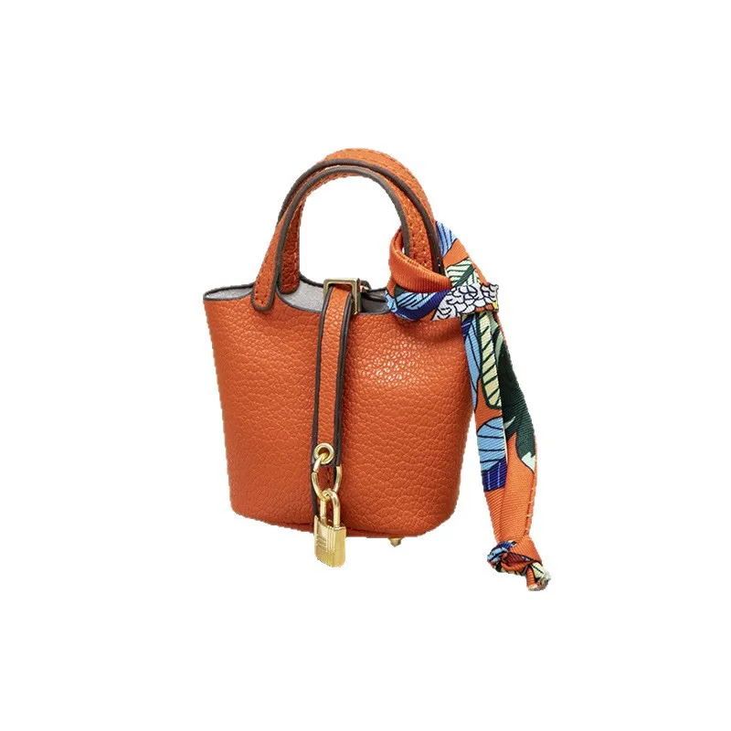 Neue Mini-Haustasche aus Leder, tragbare Handtasche mit Handriemen, Bluetooth-Kopfhörer-Tasche, Zero-Wallet, multifunktionale kleine Tasche – Detail 7