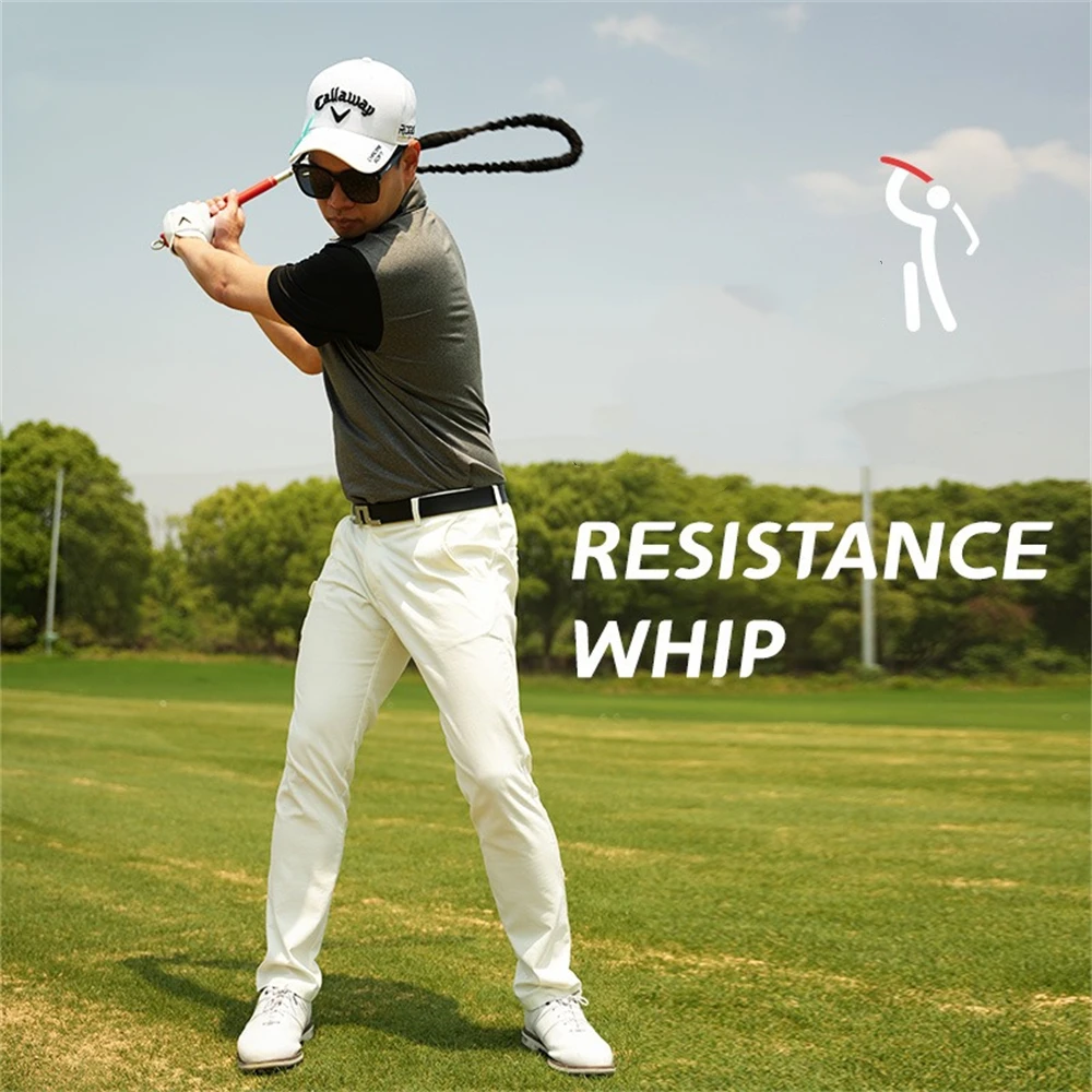 Golf Swing Trainer, Power Rope Resistance Whip, Golf Rhythm Training, Golf Swing Physical Rope, Golf Down Swing Practice