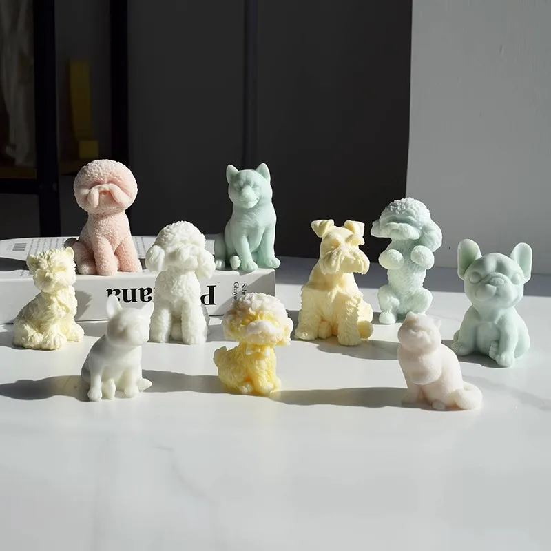 Cartoon Shiba Inu Aromatherapy Candle, Silicone Mold, DIY Diffuser Plaster, Aromatherapy Plaster, Glue, Decoration