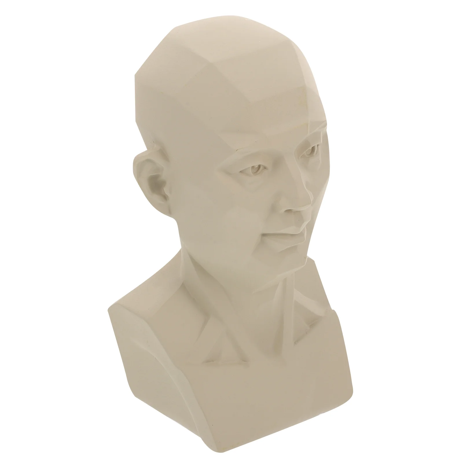 1 Piece Lifelike Human Bust Sculpture Sketch Model for Drawing Teaching Aids Resin Statue Artist Training