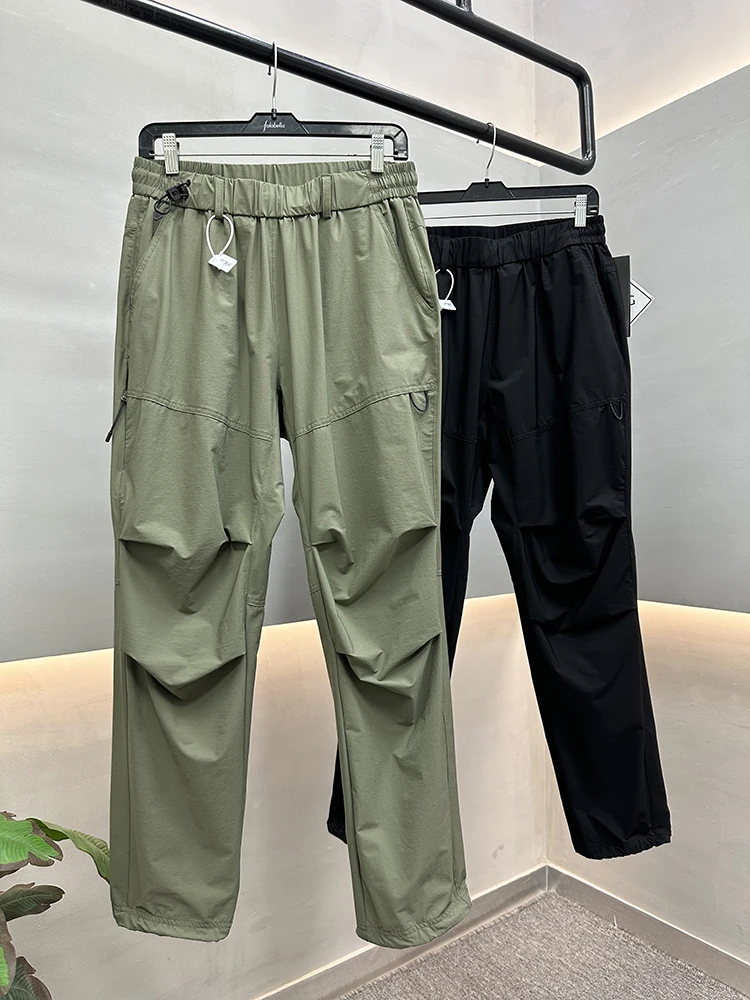 

3D Stereo Tailoring Paratrooper Pants Thin Outdoor Sports Breathable Casual Straight Leg Trousers for Men Spring Summer