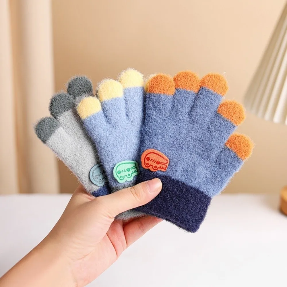 

1-5 Years Old Fashion Warm Kids Winter Gloves Windproof Candy Color Baby Gloves Soft Coldproof Children Mittens Baby Boys Girls