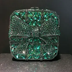Female Makeup Mini Case Luxury Designer Handbags Crystal Glass Banquet Bags Rhinestone Dinner Clutch Purse Vintage Party Bags