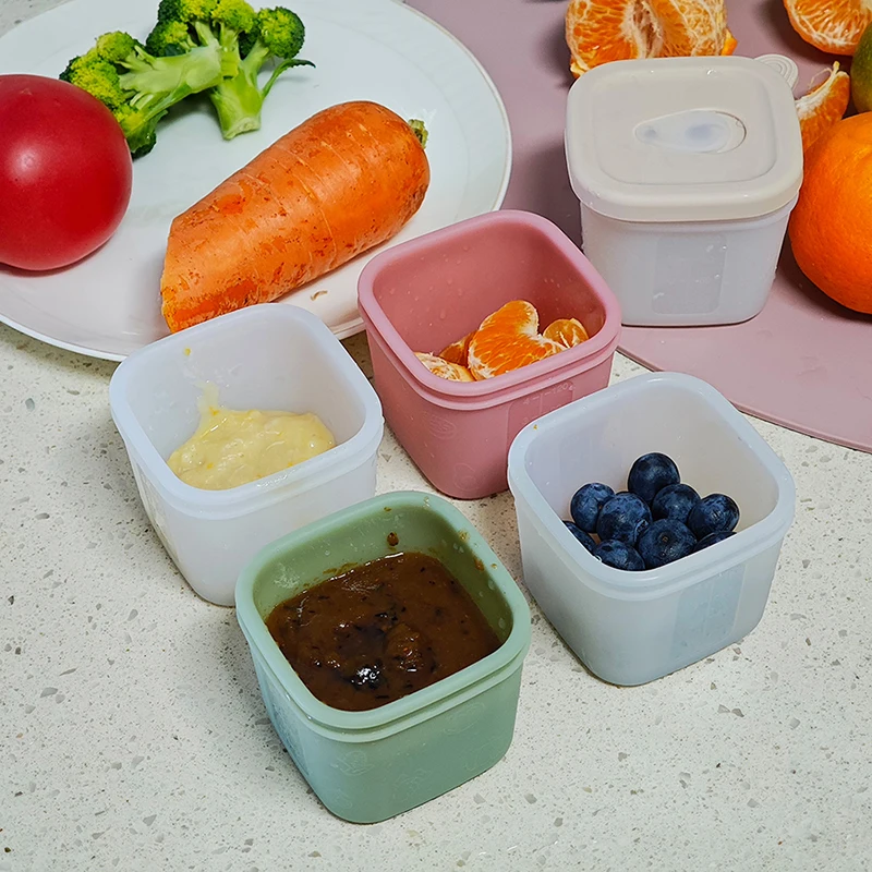 ภาชนะใส่อาหารเด็กพร้อมฝาปิด กล - Baby Food Jars With Lids บทวิจารณ์และราคา