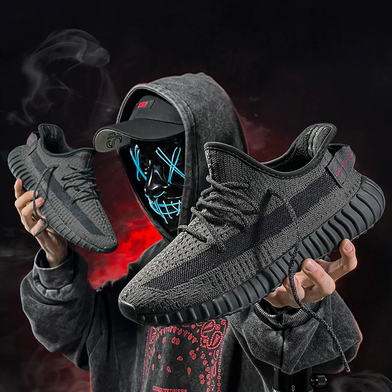 

Ботинки Дышащая спортивная обувь Flyknit, вязаная поделка, сухие ноги