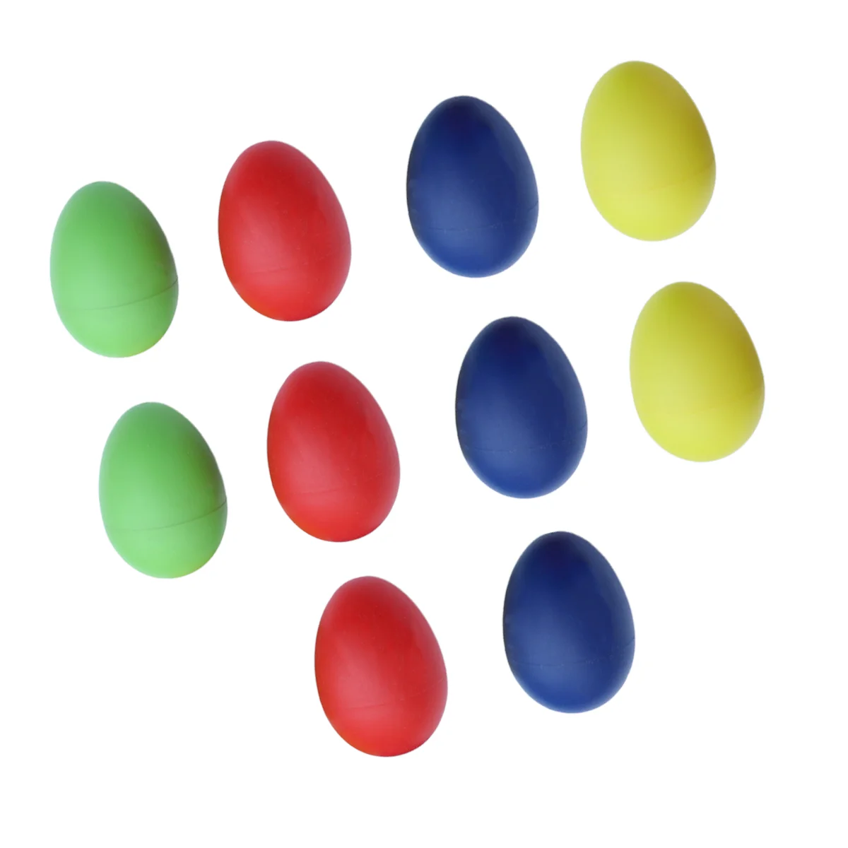 12pcs Funny Plastic Percussion Musical Egg Maracas Egg Shakers Child Kids Toys (Random Color)