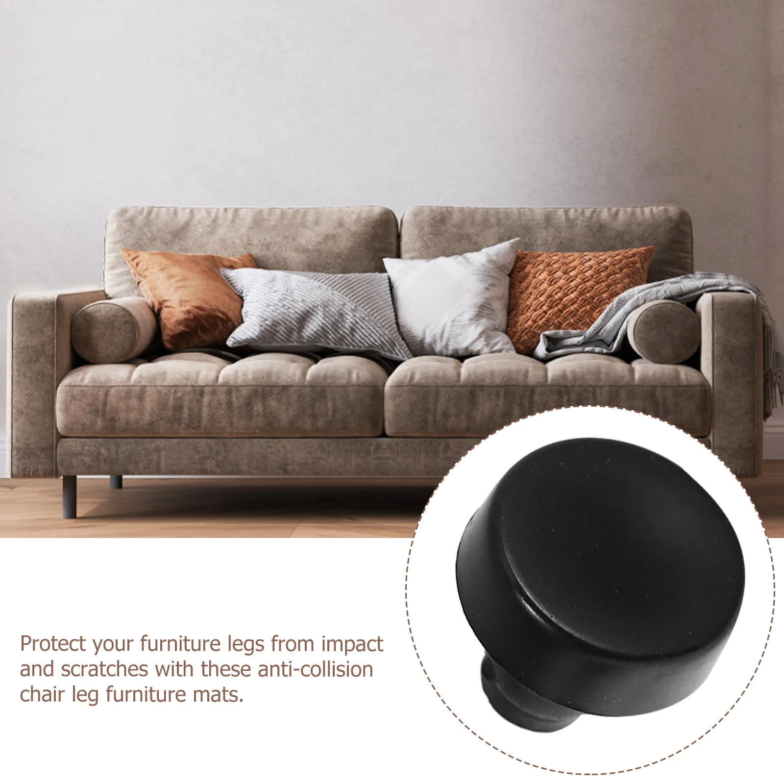 

50pcs Table Feet Pad Large Chair Leg Floor Protectors Durable Furniture Pads For Hardwood Floors No Scratch Noise Reduction