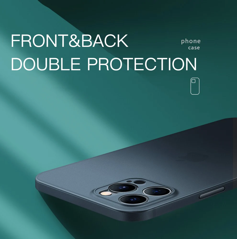 Durchscheinende, ultradünne, matte PC-Hülle für iPhone 11, 12, 13, 14, 15, 16 Pro Max 15 Plus, mattierte Handyhülle – Detail 11