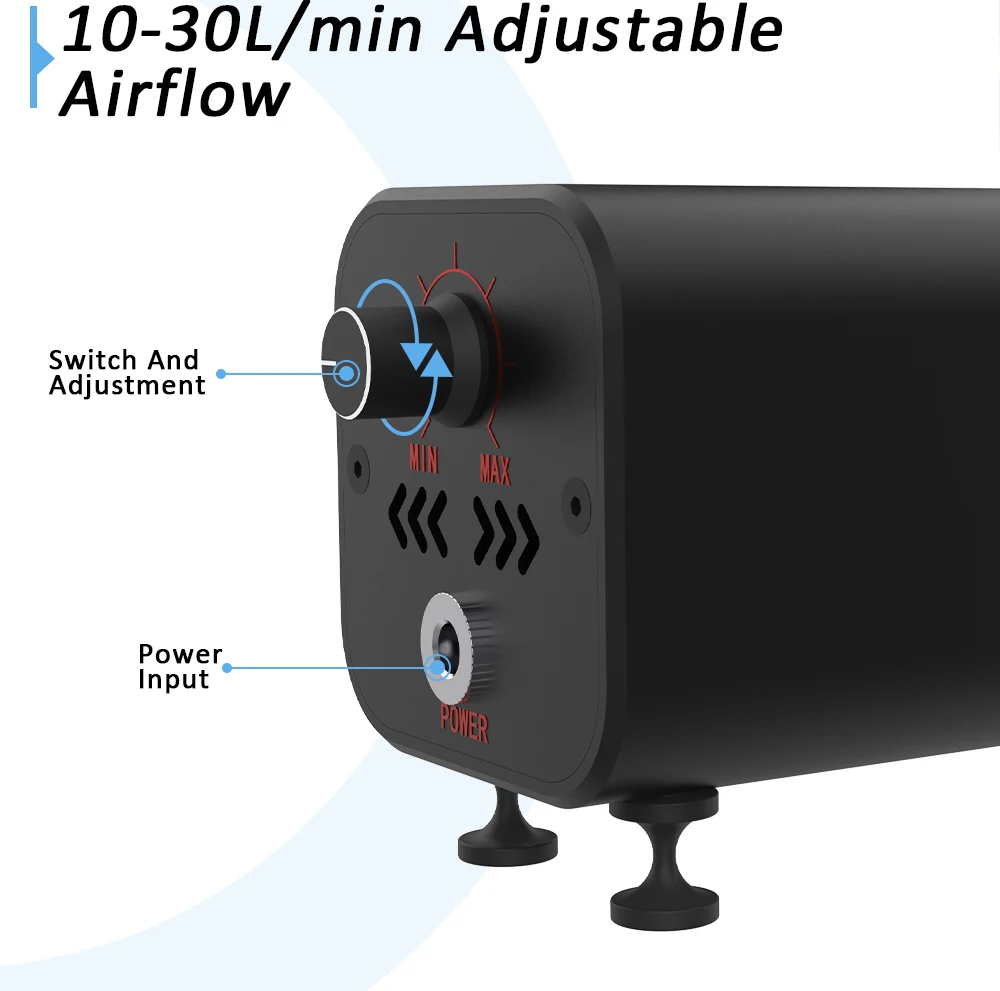 Two trees X1 Air Airflow Assist Kit 10-30L/min Air Assist System Remove Smoke and Dust for TTS-55 Laser Engraver Cutter Machine