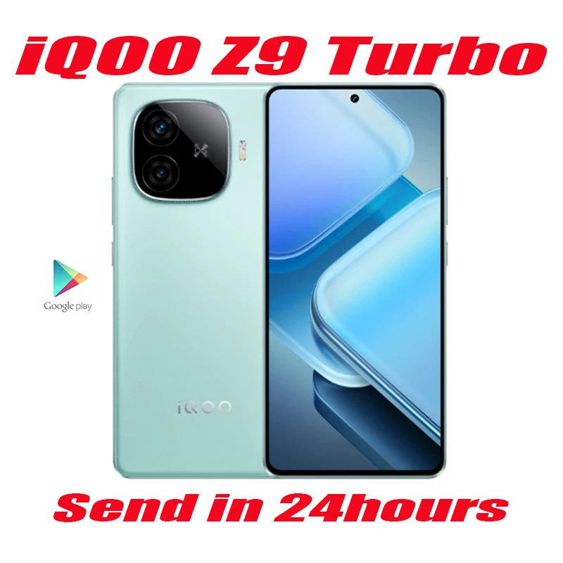 Original VIVO IQOO Z9 Turbo Snapdragon 8s Gen 3 6000mAh 80W SuperVOOC 6.78 Inch AMOLED 144Hz 50MP RearCamera OIS NFC OTA Update