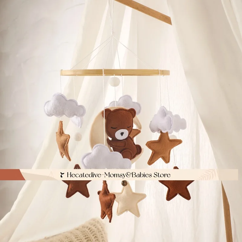 【Must Have】 Sonagli e cellulari per bambini, orsetto sonnolento, giocattoli educativi, set per neonati, mini decorazioni, 0-12 mesi, giocattoli unici, cose per bambini