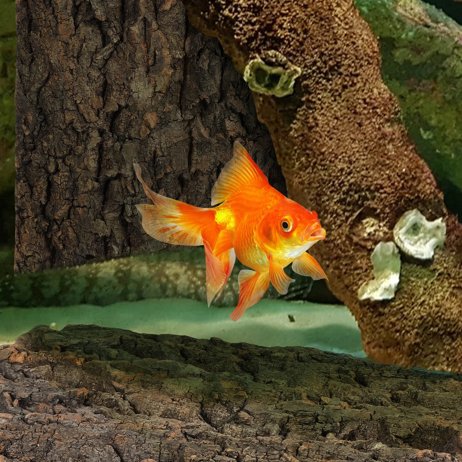 

2 pcs Tank Decoration Natural Cork Betta Fish Tank Accessories Bark Aquarium Ornaments Reptile Terrarium Background Accessories