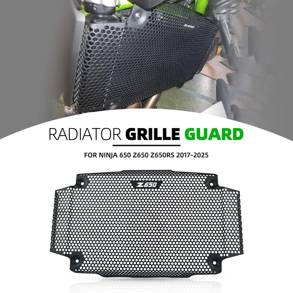 

FOR Kawasaki Ninja 650 Z650 Z650RS 2017 2018 2019 2020 2021 2022 2023 2024 2025 Radiator Guard Cover Oil Cooler Protector Grill