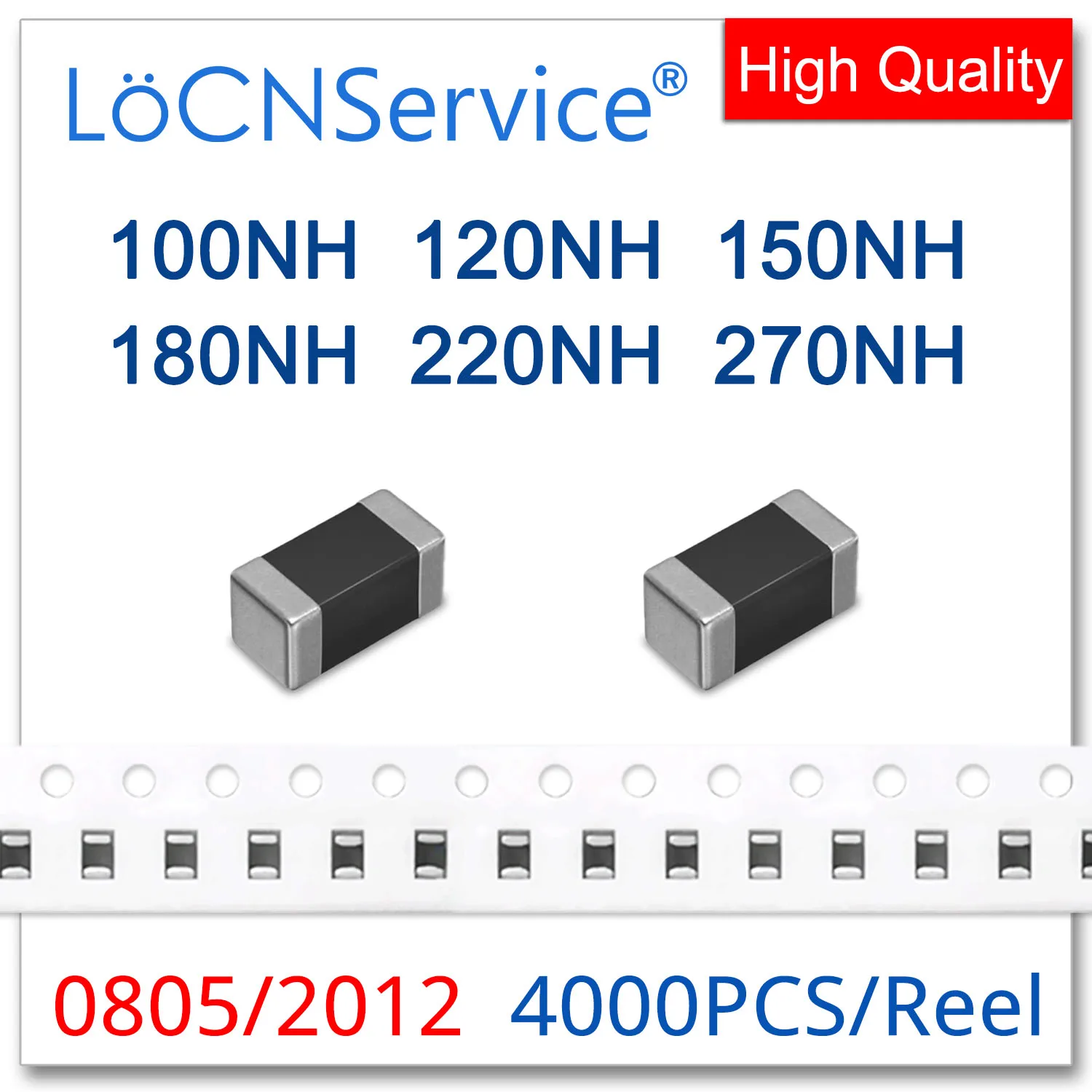 

LoCNService 0805 2012 4000PCS 10% 100NH 120NH 150NH 180NH 220NH 270NH Multilayer Chip Ferrite Inductors High Quality