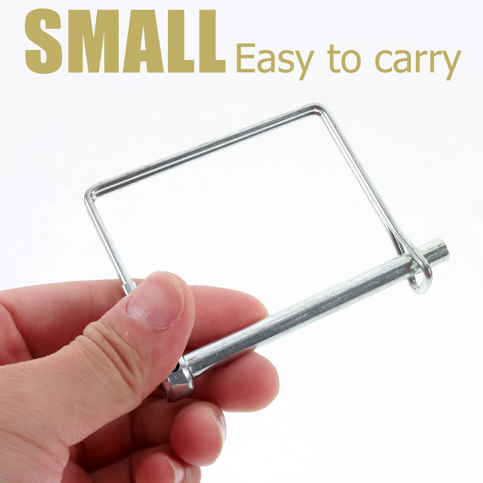 

10Pcs Hitch Pin Trailer Coupler Pin Safety Lock M6x70 Replacement Heavy Duty for Farm Garden Towing Wire Retainer