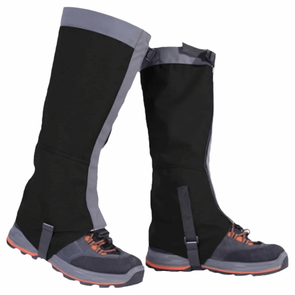 

1 Pair Durable 420D Nylon Fabric Hiking Leg Gaiters Lightweight Rip-Stop Snow Boot Gaiters Leg Cover Walking