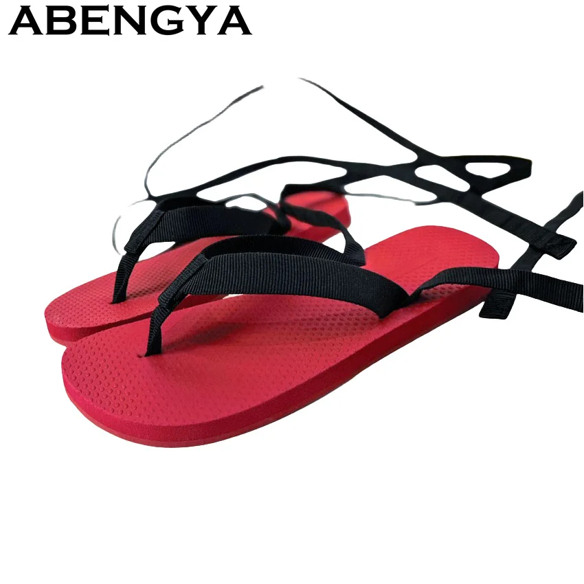 

2025 Summer New Hot Sale Flip Flops Flat Slippers Women Ankle Strap Round Toe Casual Beach Shoes Woman's Fashion Mules Slippers