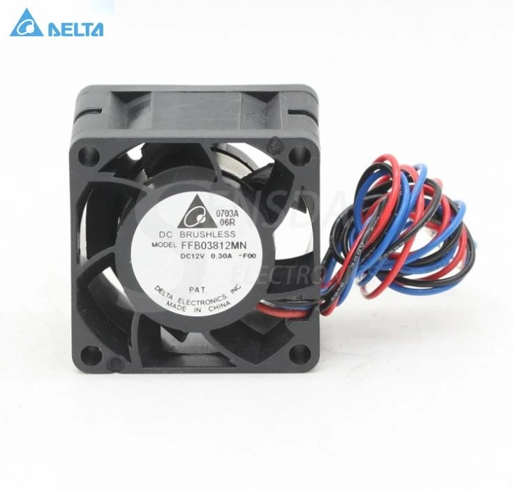 

for delta FFB03812MN 3828 3.8cm 38mm DC 12V 0.30A high- speed server inverter cooling fans 38*38*28mm