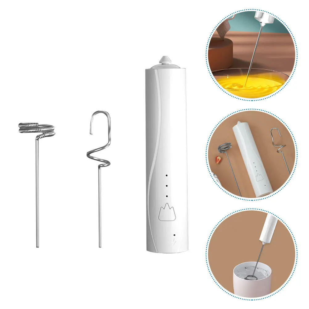 

1 Set Electric Milk Frother Latte Art Coffee Mixer Automatic Drinking Whisk Handheld Egg Beater Multi- Foam Maker