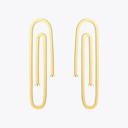 Enfashion Jewelry Geometric Long Pipe Dangle Earrings Gold color Stainless steel Long Drop Earrings For Women Earings EB171031